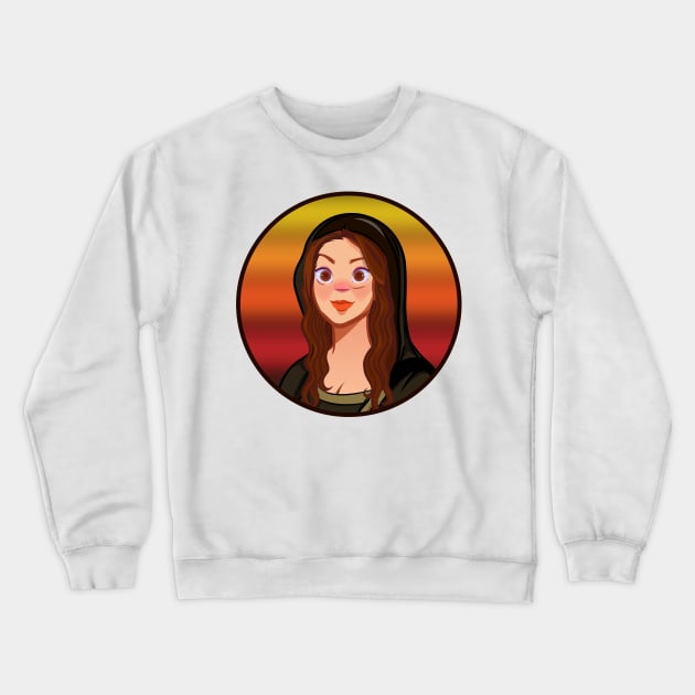 Mona Lisa by Leonardo da Vinci Crewneck Sweatshirt by timegraf